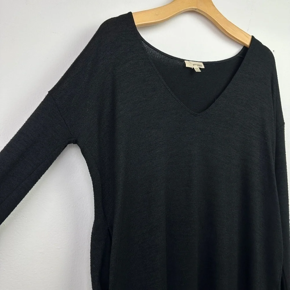 WILFRED Free Aritzia Gail Black V-neck Long Sleeve Tunic Dress XXS - Picture 5 of 9